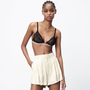 NWT ZARA nude shorts